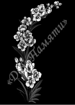 Ручная и машинная граверовка цветов, Цветы модель - ЦВТ059 Ручная и машинная граверовка цветов, Цветы модель - ЦВТ059