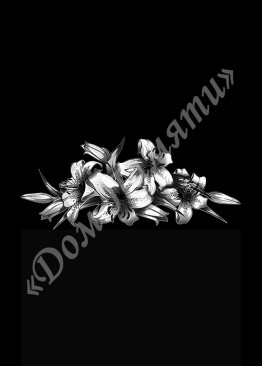 Ручная и машинная граверовка цветов, Цветы модель - ЦВТ062