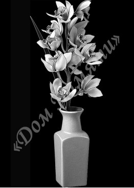 Ручная и машинная граверовка цветов, Цветы модель - ЦВТ063