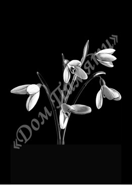 Ручная и машинная граверовка цветов, Цветы модель - ЦВТ068