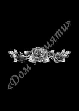 Ручная и машинная граверовка цветов, Цветы модель - ЦВТ078