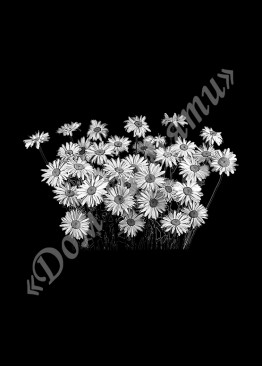 Ручная и машинная граверовка цветов, Цветы модель - ЦВТ080