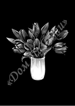 Ручная и машинная граверовка цветов, Цветы модель - ЦВТ087