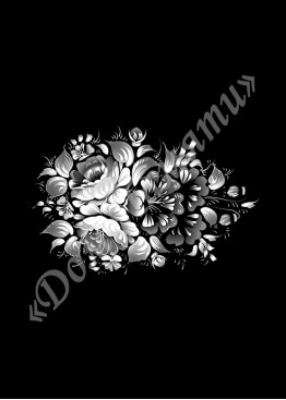 Ручная и машинная граверовка цветов, Цветы модель - ЦВТ089