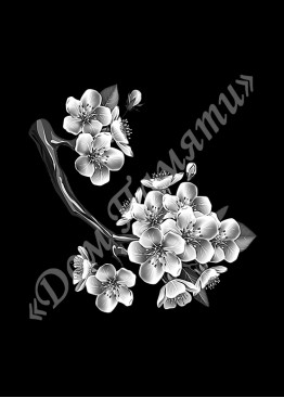 Ручная и машинная граверовка цветов, Цветы модель - ЦВТ090