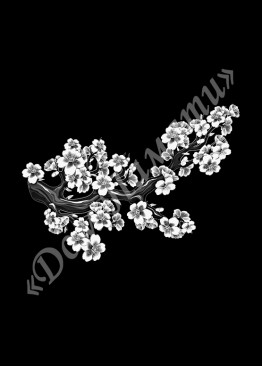 Ручная и машинная граверовка цветов, Цветы модель - ЦВТ091 Ручная и машинная граверовка цветов, Цветы модель - ЦВТ091