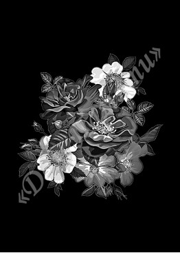 Ручная и машинная граверовка цветов, Цветы модель - ЦВТ098 Ручная и машинная граверовка цветов, Цветы модель - ЦВТ098