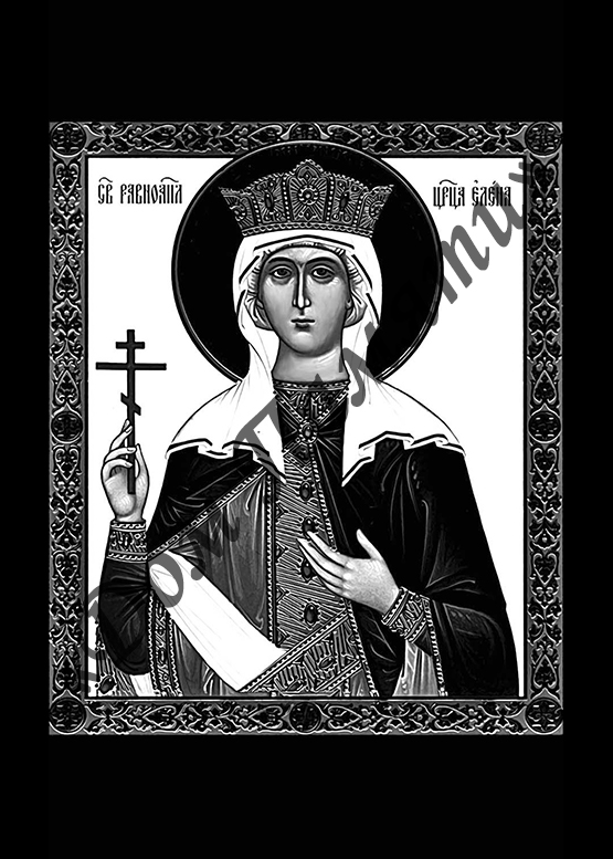 Ручная и машинная граверовка икон на граните - ИКН003