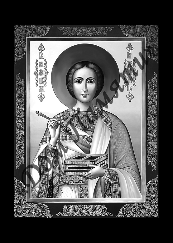 Ручная и машинная граверовка икон на граните - ИКН012