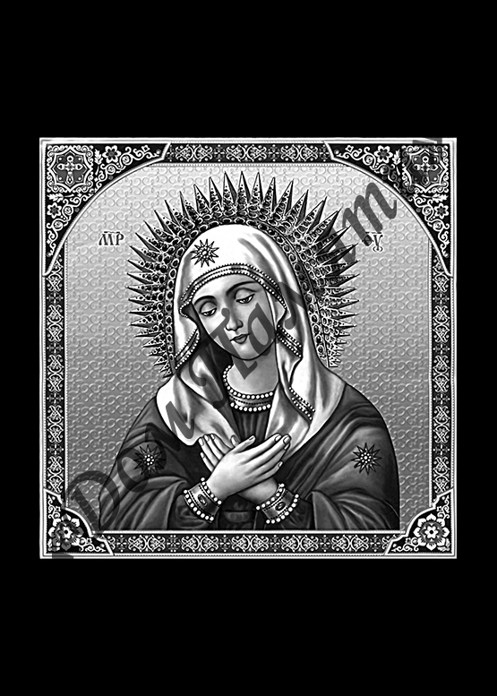 Ручная и машинная граверовка икон на граните - ИКН014