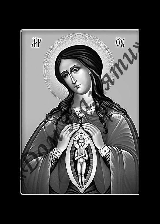 Ручная и машинная граверовка икон на граните - ИКН017