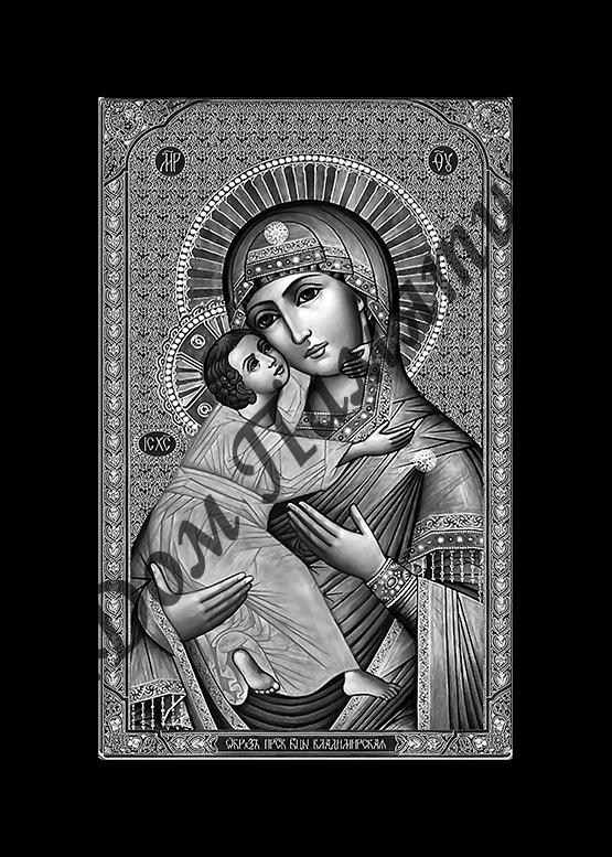 Ручная и машинная граверовка икон на граните - ИКН019