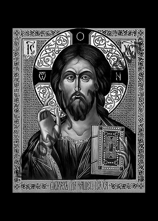 Ручная и машинная граверовка икон на граните - ИКН020