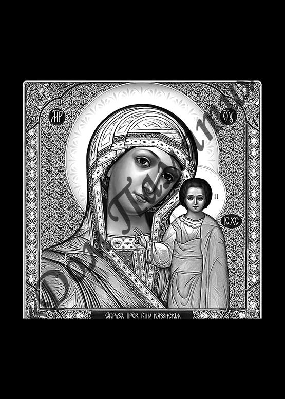 Ручная и машинная граверовка икон на граните - ИКН022