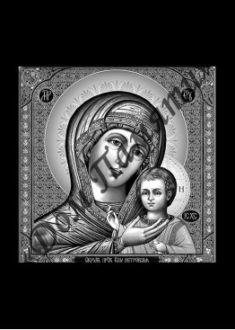 Ручная и машинная граверовка икон, Икона модель - ИКН024