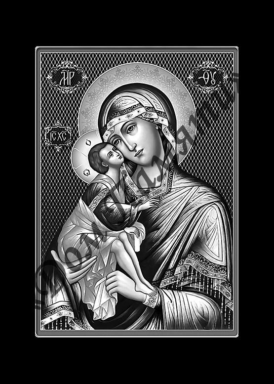 Ручная и машинная граверовка икон на граните - ИКН025