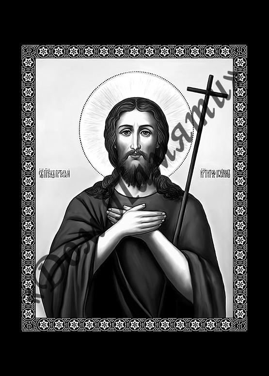 Ручная и машинная граверовка икон на граните - ИКН027