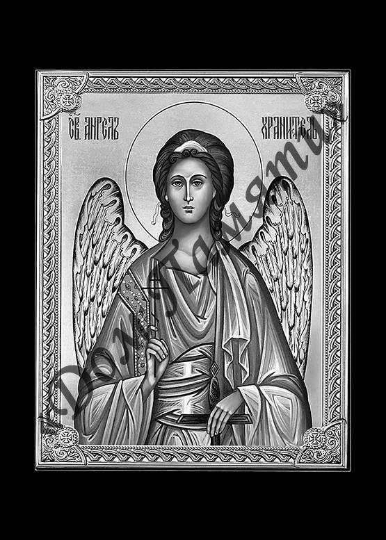 Ручная и машинная граверовка икон на граните - ИКН030