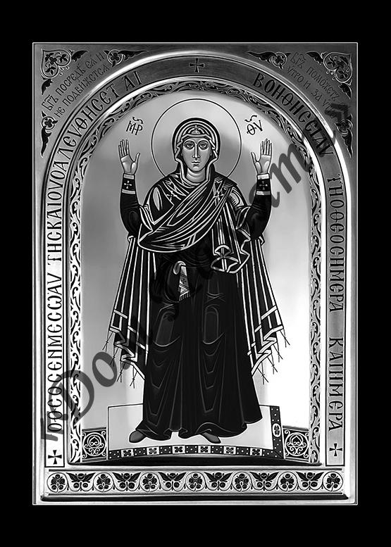 Ручная и машинная граверовка икон на граните - ИКН036