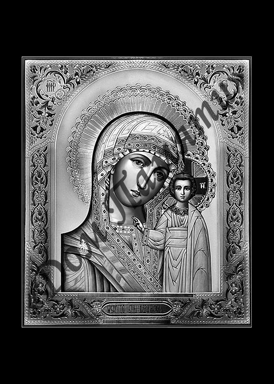 Ручная и машинная граверовка икон на граните - ИКН054