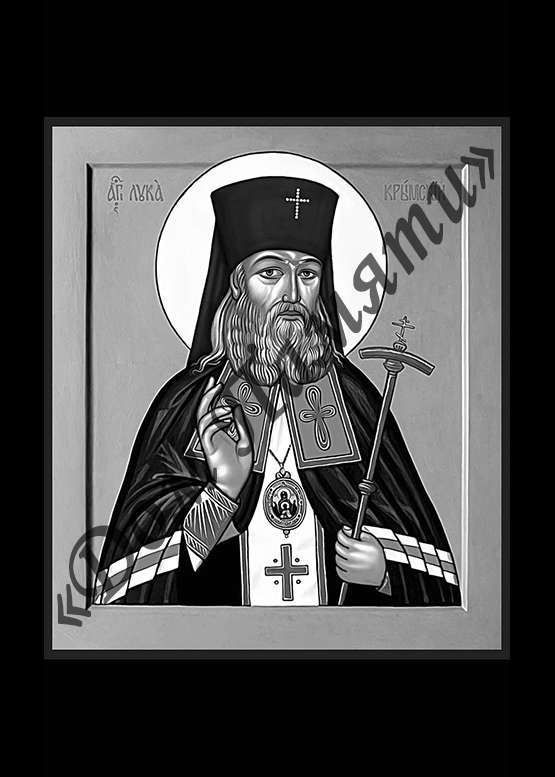 Ручная и машинная граверовка икон на граните - ИКН057