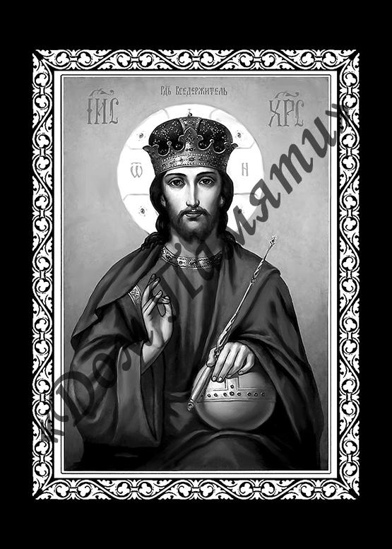 Ручная и машинная граверовка икон на граните - ИКН065