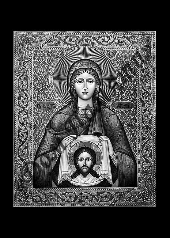 Ручная и машинная граверовка икон на граните - ИКН067