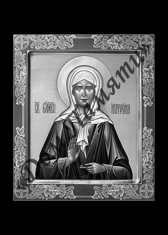 Ручная и машинная граверовка икон на граните - ИКН078