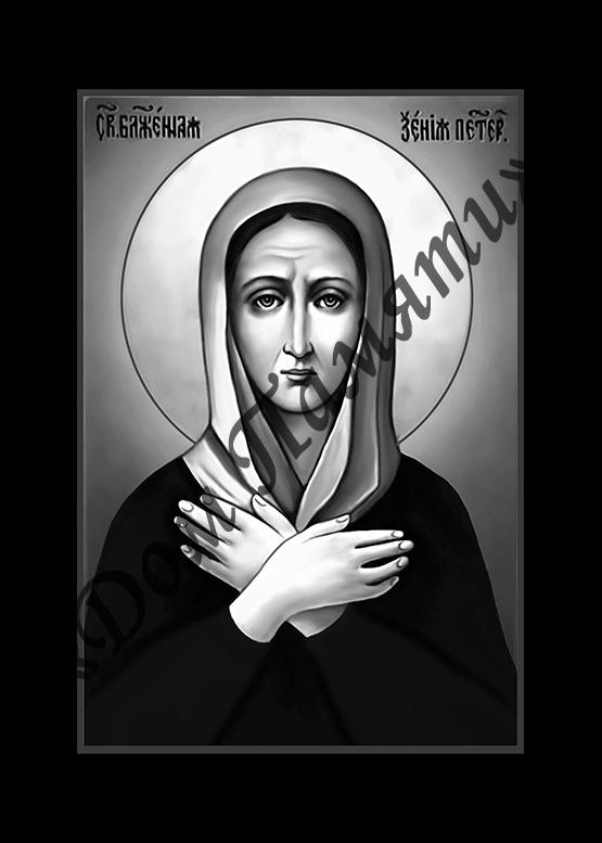 Ручная и машинная граверовка икон на граните - ИКН080