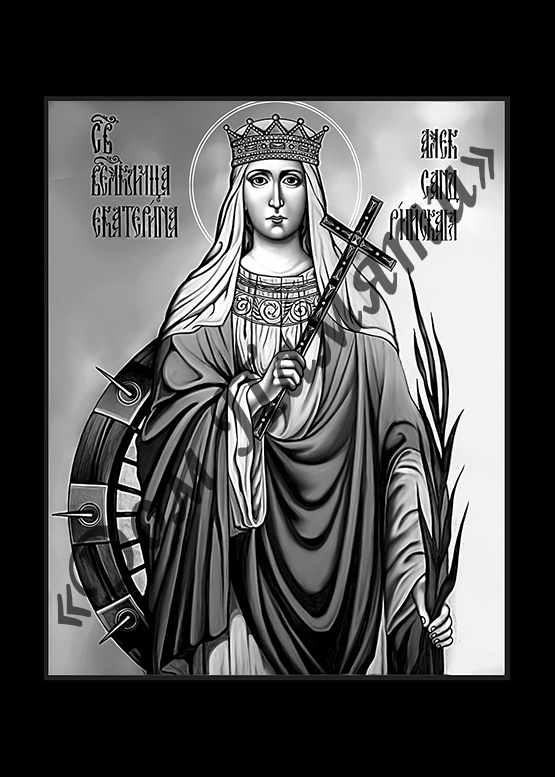 Ручная и машинная граверовка икон на граните - ИКН081