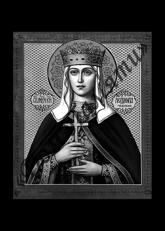 Ручная и машинная граверовка икон на граните - ИКН082