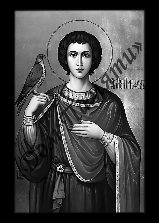 Ручная и машинная граверовка икон на граните - ИКН090