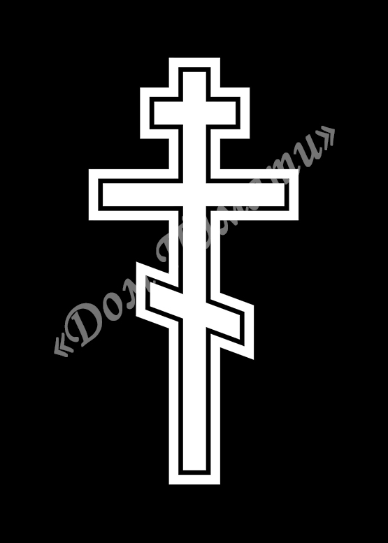 Ручная и машинная граверовка крестов на граните - КРТ001