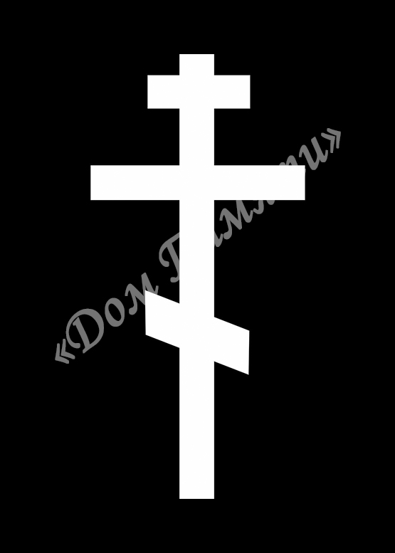 Ручная и машинная граверовка крестов на граните - КРТ004