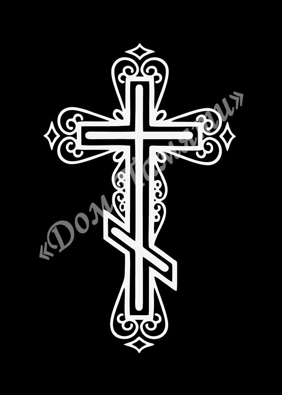 Ручная и машинная граверовка крестов на граните - КРТ006