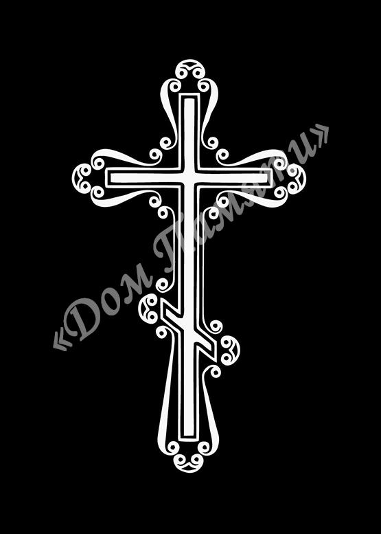 Ручная и машинная граверовка крестов на граните - КРТ010