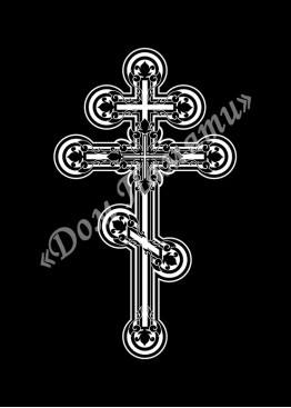Ручная и машинная граверовка крестов, Крест модель - КРТ016