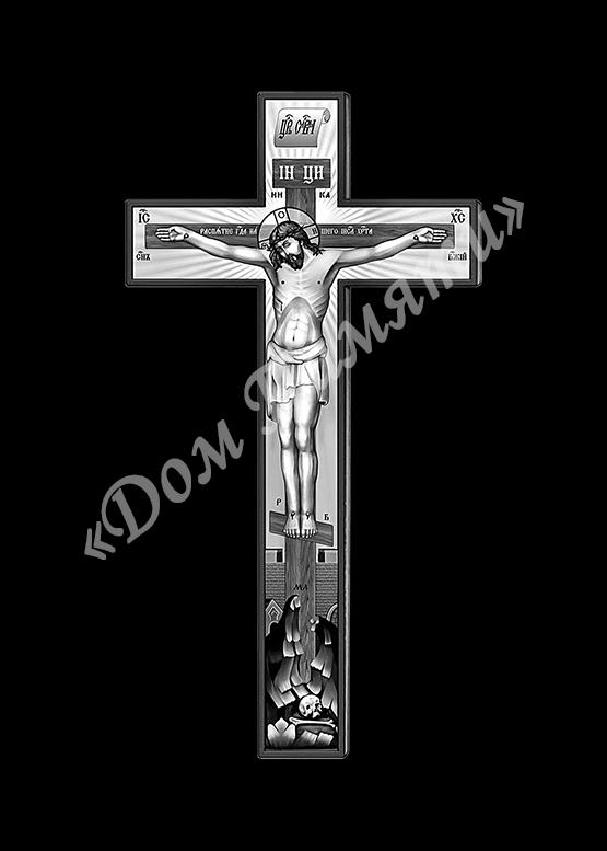 Ручная и машинная граверовка крестов на граните - КРТ018