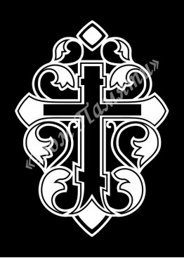 Ручная и машинная граверовка крестов, Крест модель - КРТ027