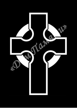 Ручная и машинная граверовка крестов, Крест модель - КРТ030