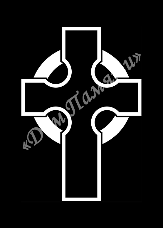 Ручная и машинная граверовка крестов на граните - КРТ030