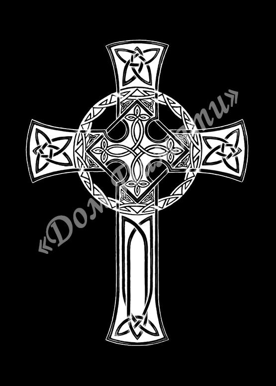 Ручная и машинная граверовка крестов на граните - КРТ038