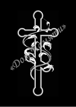 Ручная и машинная граверовка крестов, Крест модель - КРТ046 Ручная и машинная граверовка крестов, Крест модель - КРТ046