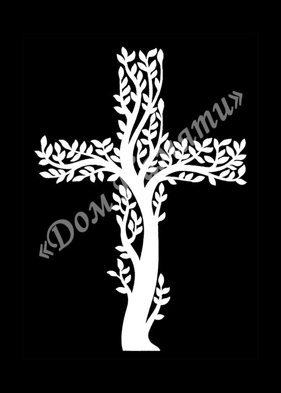 Ручная и машинная граверовка крестов на граните - КРТ060