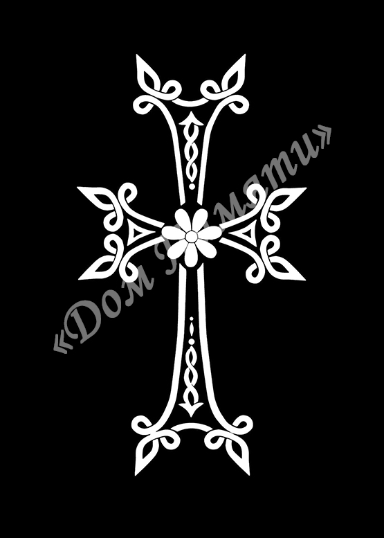 Ручная и машинная граверовка крестов на граните - КРТ065