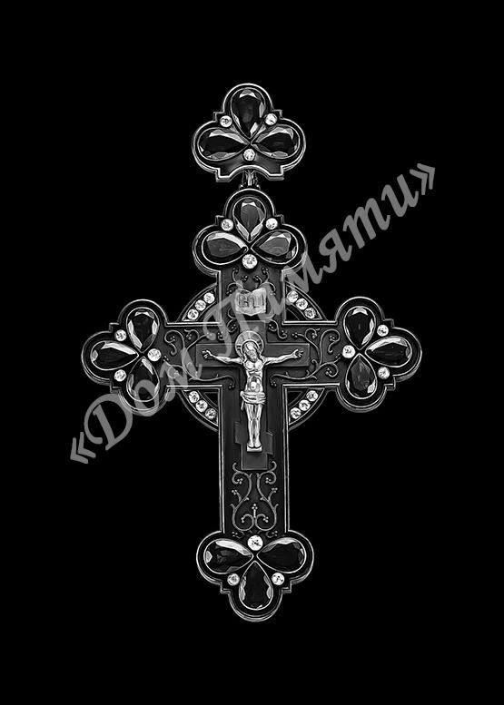 Ручная и машинная граверовка крестов на граните - КРТ074