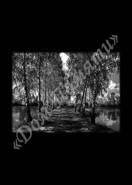 Ручная и машинная граверовка природы на граните - ПРР009