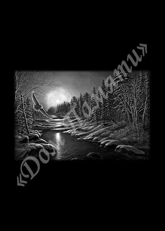 Ручная и машинная граверовка природы на граните - ПРР013