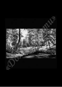 Ручная и машинная граверовка природы, Природа модель - ПРР033