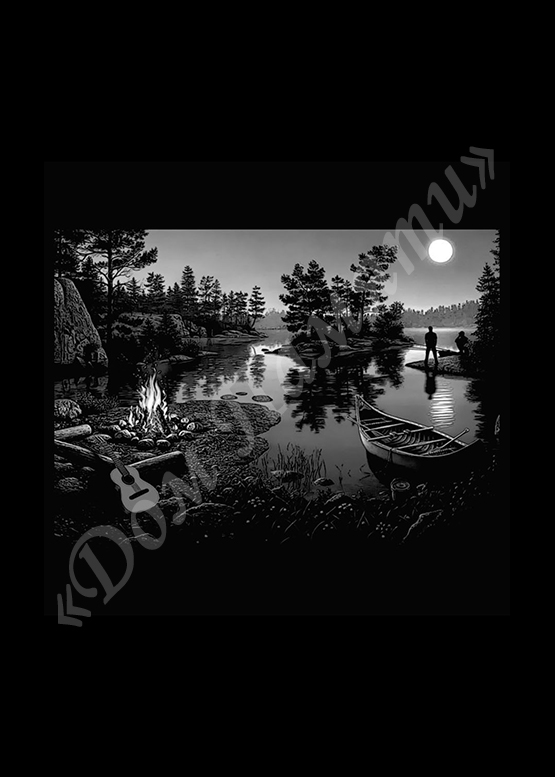 Ручная и машинная граверовка природы на граните - ПРР034